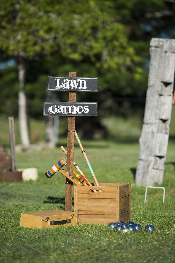 Yandina Station Experience Lawn Games supplied by stylist