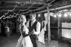 wedding couple sweet in black and white